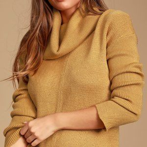 Cowl Neck Sweater Dress - Size S - like new